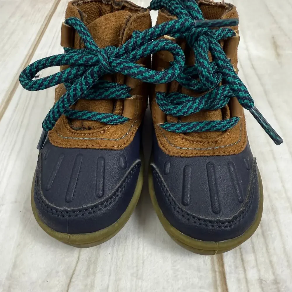 OshKosh B'Gosh Toddler Boots Brown Blue Duck Boot 5C‎